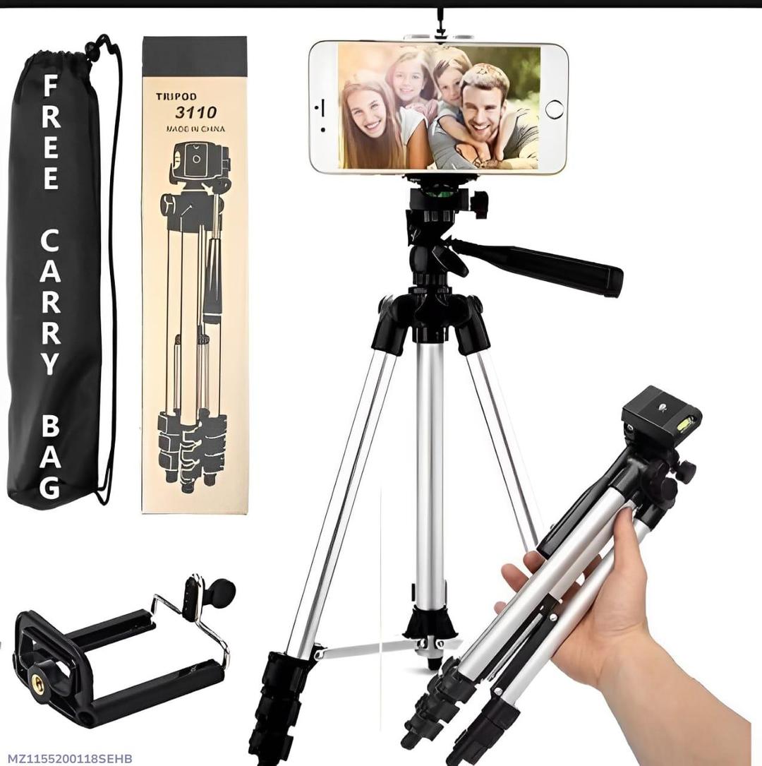 3.5ft Adjustable tripod stand for mobile and cameraa